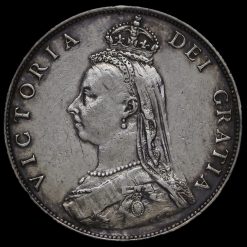 1887 Queen Victoria Jubilee Head Silver Florin Obverse