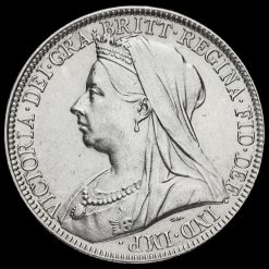 1894 Queen Victoria Veiled Head Silver Florin Obverse