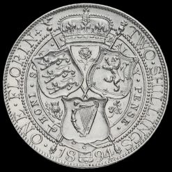 1894 Queen Victoria Veiled Head Silver Florin Reverse