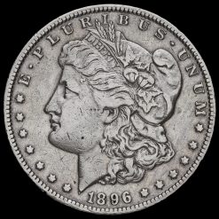 USA 1896 Silver Morgan Dollar Obverse