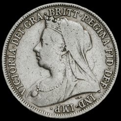 1898 Queen Victoria Veiled Head Silver Shilling Obverse