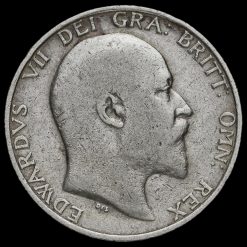 1910 Edward VII Silver Shilling Obverse