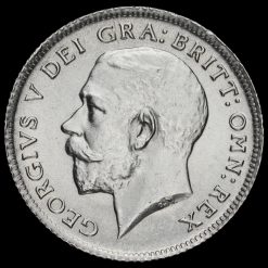 1911 George V Silver Sixpence Obverse