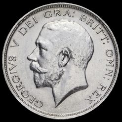 1914 George V Silver Half Crown Obverse