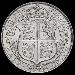 1914 George V Silver Half Crown Reverse