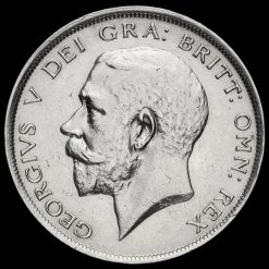 1915 George V Silver Half Crown Obverse