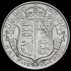 1915 George V Silver Half Crown Reverse
