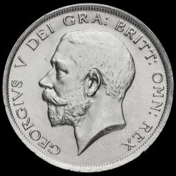 1915 George V Silver Half Crown Obverse