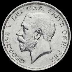 1917 George V Silver Half Crown Obverse