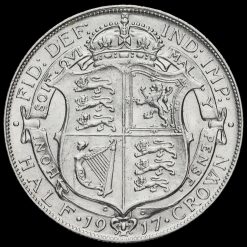 1917 George V Silver Half Crown Reverse