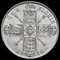 1918 George V Silver Florin Reverse