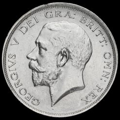 1918 George V Silver Half Crown Obverse