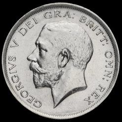 1918 George V Silver Half Crown Obverse