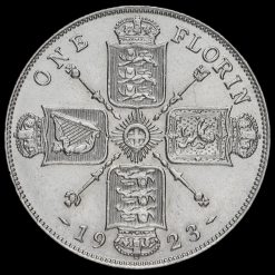 1923 George V Silver Florin Reverse