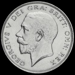 1923 George V Silver Half Crown Obverse