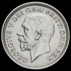 1927 George V Silver Sixpence Obverse