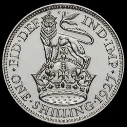1927 George V Proof Silver Shilling Reverse