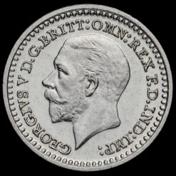 1928 George V Silver Maundy Penny Obverse
