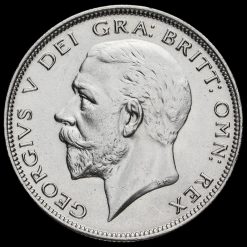 1929 George V Silver Half Crown Obverse