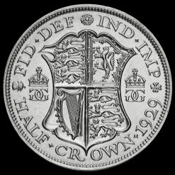 1929 George V Silver Half Crown Reverse