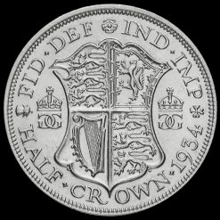 1934 George V Silver Half Crown Reverse