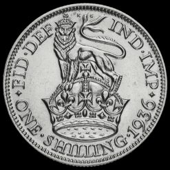 1936 George V Silver Shilling Reverse