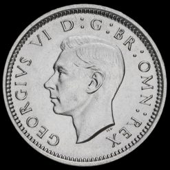 1937 George VI Silver Threepence Obverse