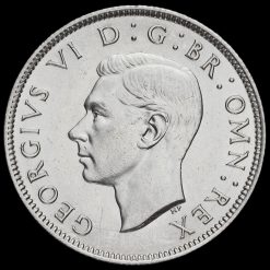 1942 George VI Silver Two Shilling Coin / Florin Obverse