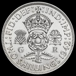 1942 George VI Silver Two Shilling Coin / Florin Reverse