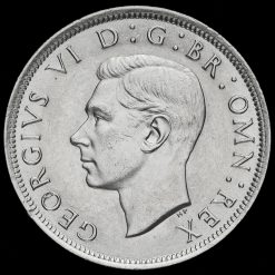 1943 George VI Silver Half Crown Obverse