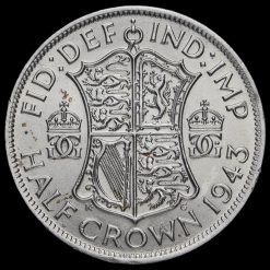 1943 George VI Silver Half Crown Reverse