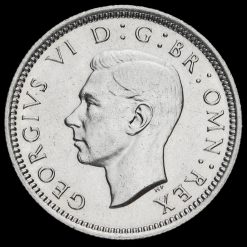 1944 George VI Silver Sixpence Obverse