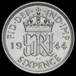 1944 George VI Silver Sixpence Reverse