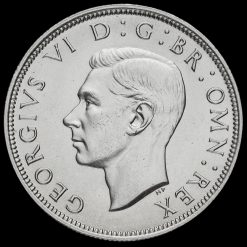 1944 George VI Silver Half Crown Obverse