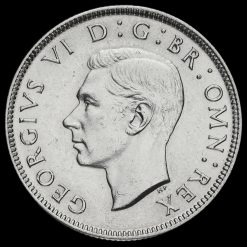 1945 George VI Silver Two Shilling Coin / Florin Obverse