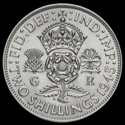 1945 George VI Silver Two Shilling Coin / Florin Reverse