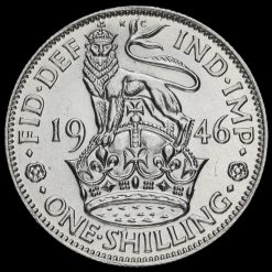 1946 George VI Silver English Shilling Reverse