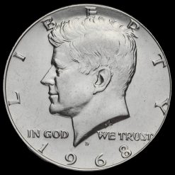 USA 1968 Kennedy Silver Half Dollar Obverse