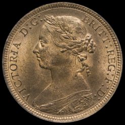 1887 Queen Victoria Halfpenny Obverse
