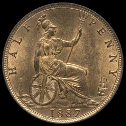 1887 Queen Victoria Halfpenny Reverse