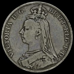 1889 Queen Victoria Jubilee Head Silver Crown Obverse