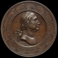 USA 1889 Washington Inaugural Centennial Commemorative Copper Medal Obverse