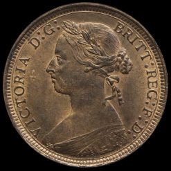 1891 Queen Victoria Bun Head Halfpenny Obverse