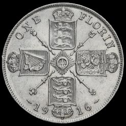 1916 George V Silver Florin Reverse