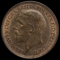 1927 George V Halfpenny Obverse