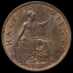 1927 George V Halfpenny Reverse