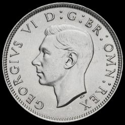 1942 George VI Silver Two Shilling Coin / Florin Obverse