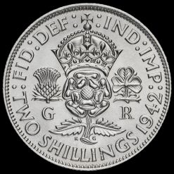 1942 George VI Silver Two Shilling Coin / Florin Reverse