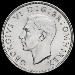 1944 George VI Silver Two Shilling Coin / Florin Obverse