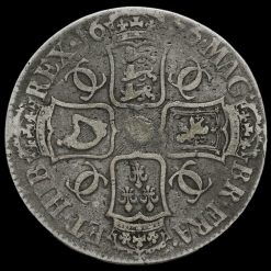 1676 Charles II Early Milled Silver Crown Reverse